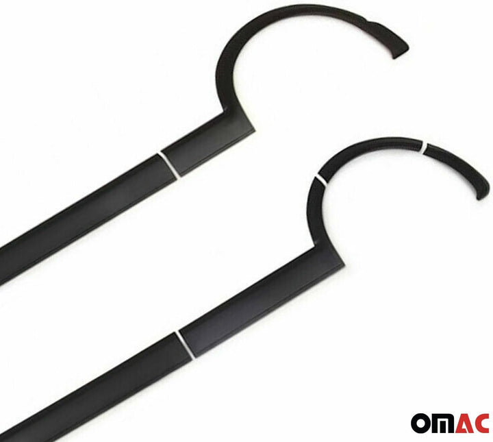 OMAC Radlaufschutz Kotflügel kompatibel mit VW T6 2015-2019 L1 Kurzer LHD ABS Schwarz 11tlg Body Cla