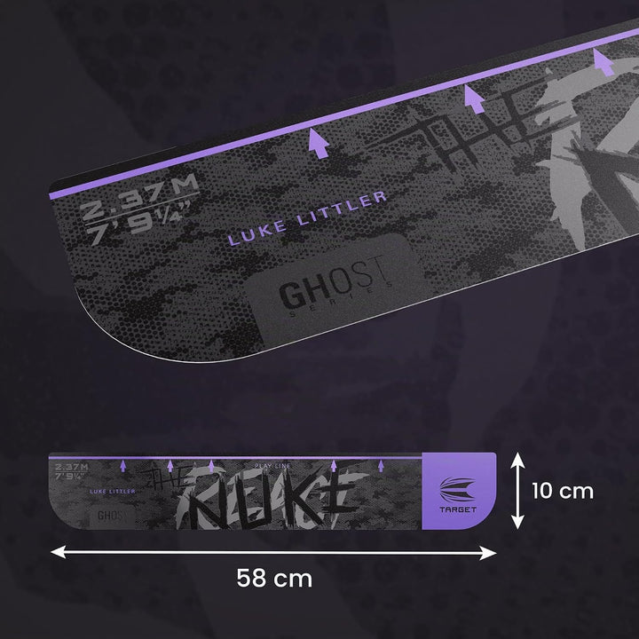 Target Darts Luke Littler Ghost Series Oche Throw Line – “The Nuke” Dart-Wurflinienmarkierung für St