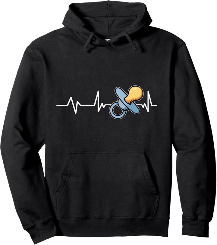 Schnuller Herzschlag Werdende Mutter Geschenk Schnuller Pullover Hoodie
