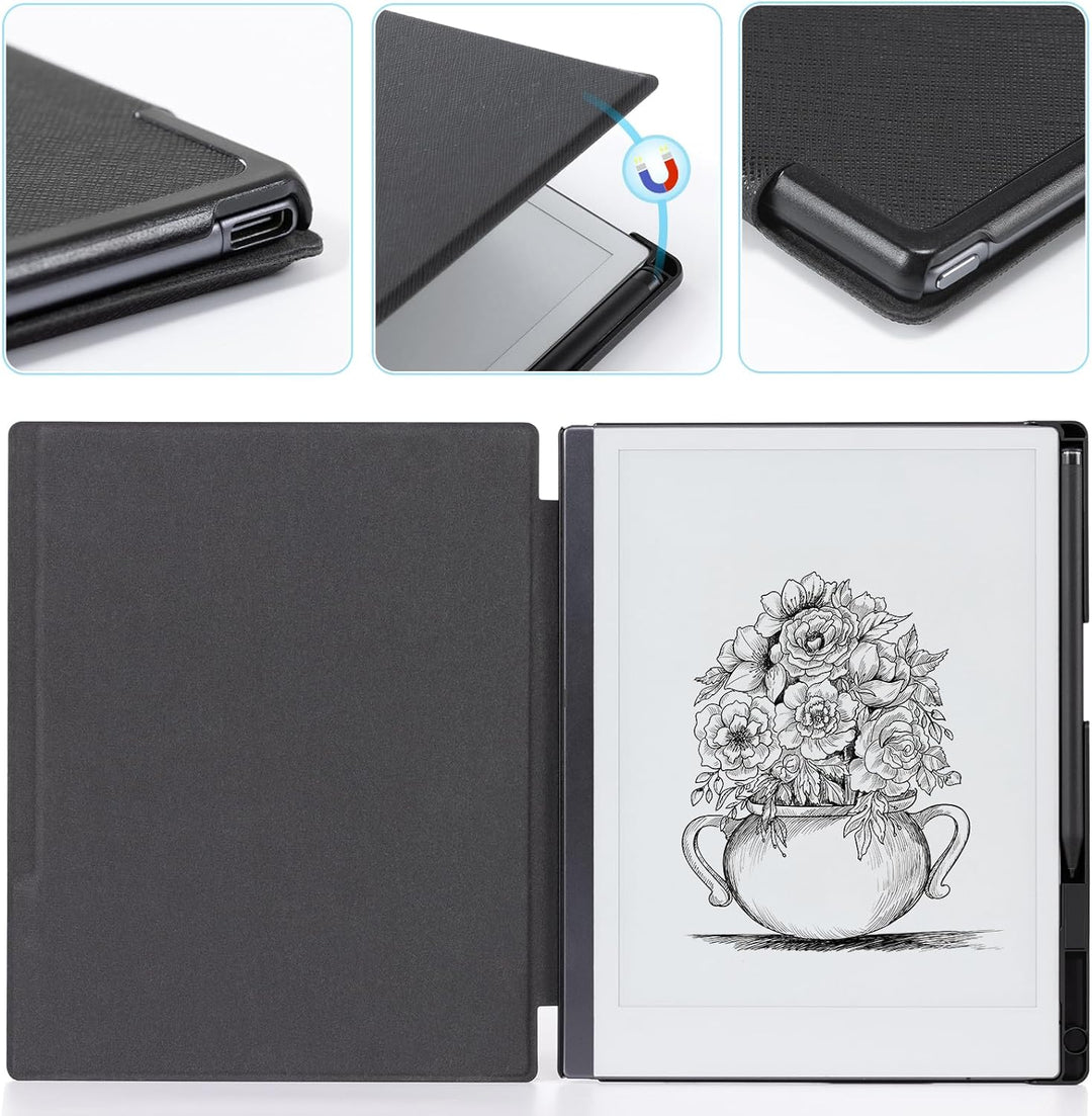 CoBak Hülle für Remarkable 2 – Leichte und Harte Buchrückenhülle mit Schützendem Buch-Folio-Cover mi
