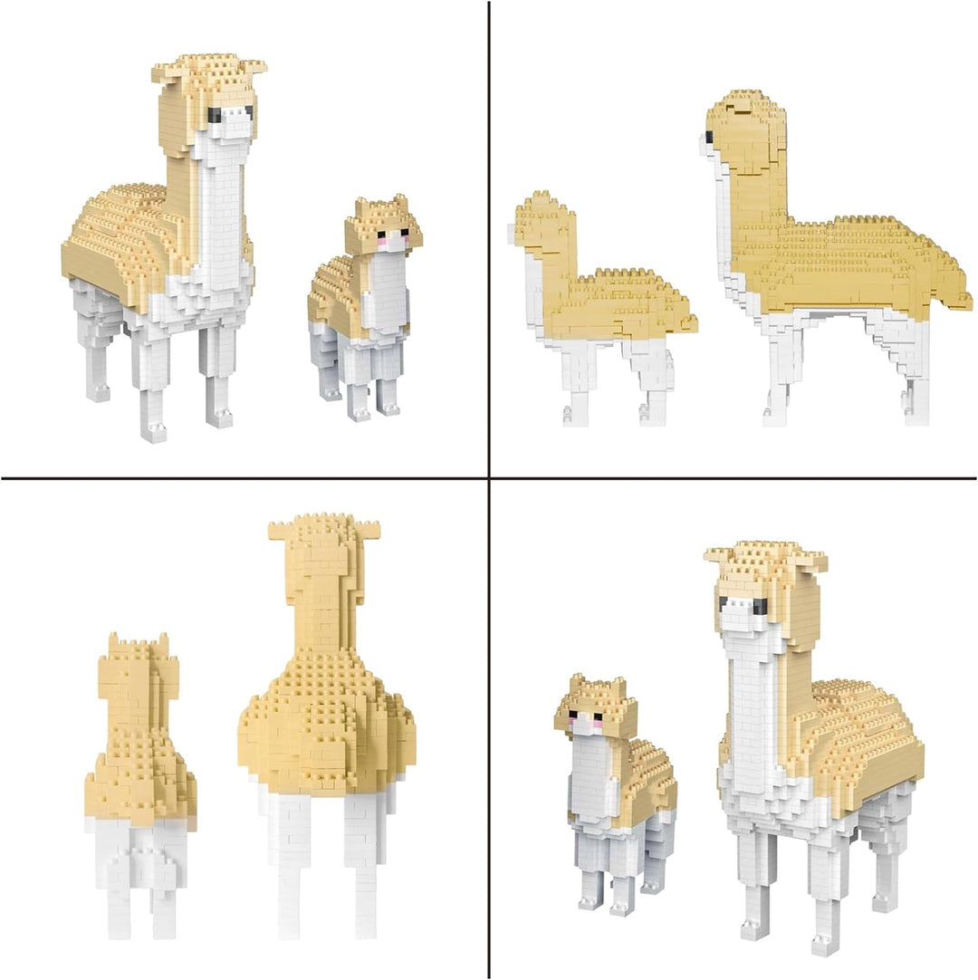 Larcele 1258 Stücke Mikro Bausteine Spielzeug Kit, Mini Bricks Bauen Bauklötze Satz KLJM-07 Mehrweg