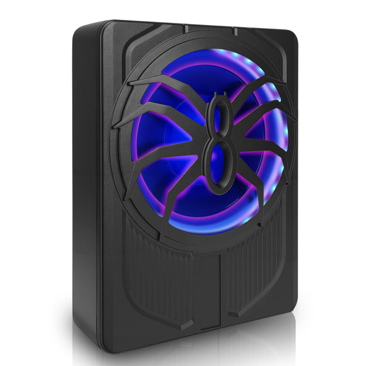 Aktiver Unterflur-Subwoofer 10Zoll 800W mit LED-Beleuchtung und Alu-Kühlung Sieben Farben, Sieben Fa