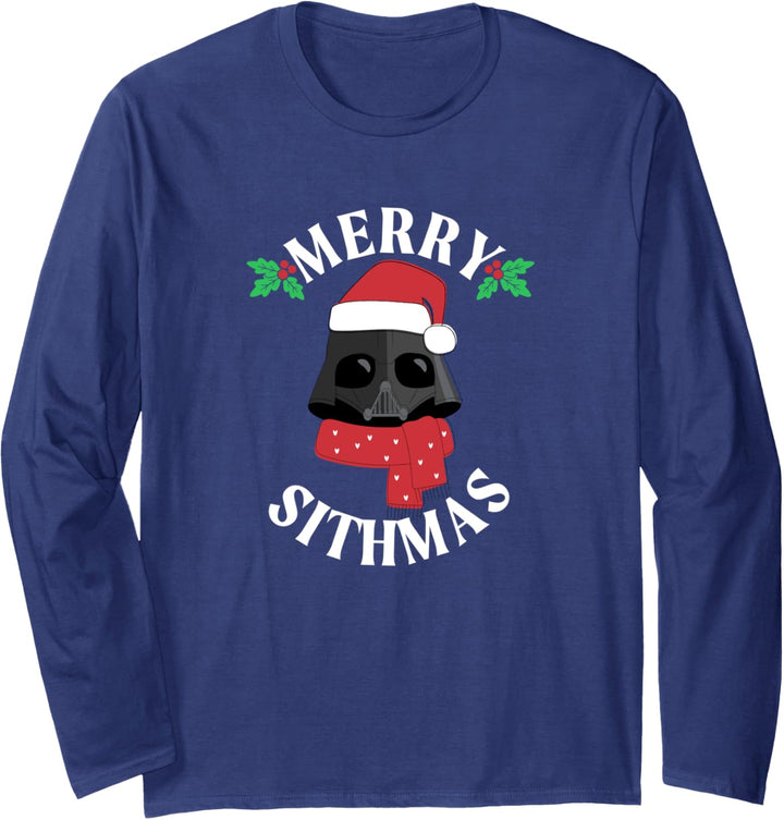 Star Wars Christmas Darth Vader Merry Sithmas Langarmshirt