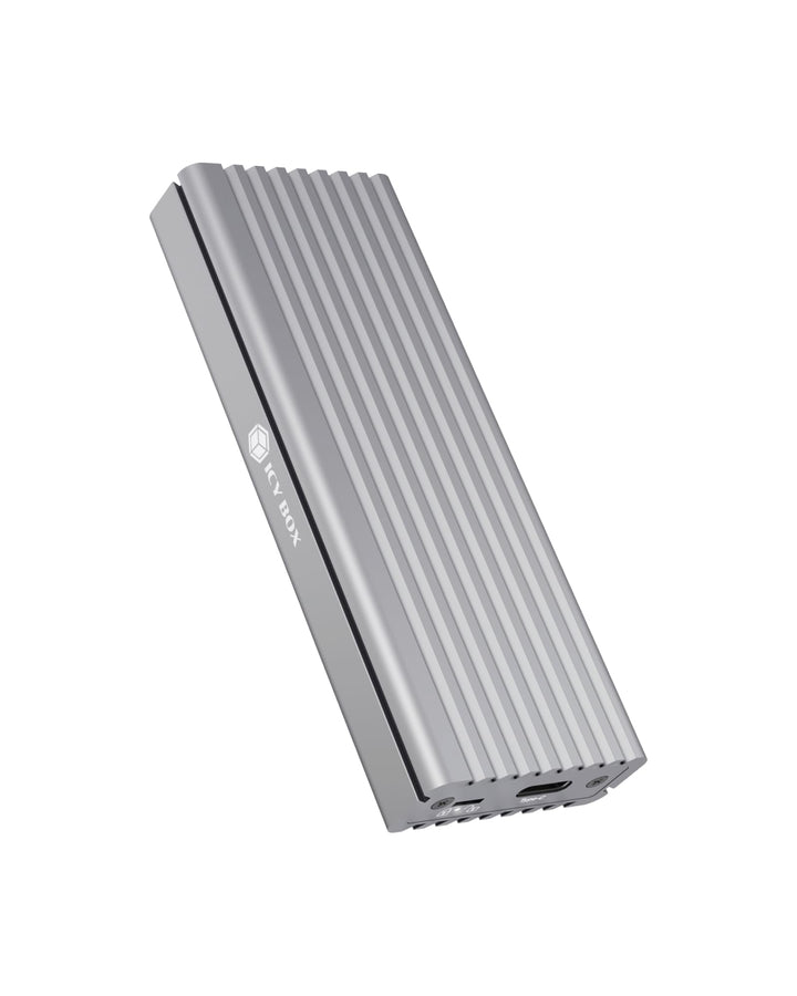 ICY BOX SSD M.2 NVMe Gehäuse, USB 3.1 (Gen2, 10 Gbit/s), Kühlsystem, USB-C, USB-A, PCIe M-Key, Alumi
