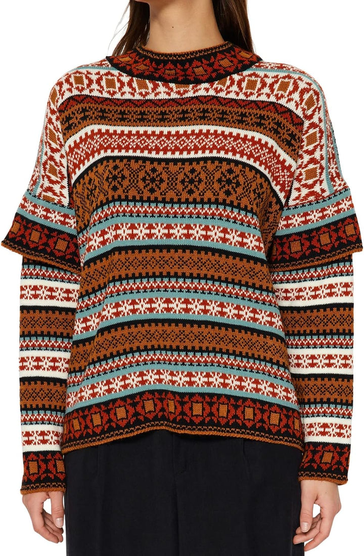TRENDYOL Damen Oversize Basic Standing Collar Knitwear Sweater Pullover M Camel, M Camel