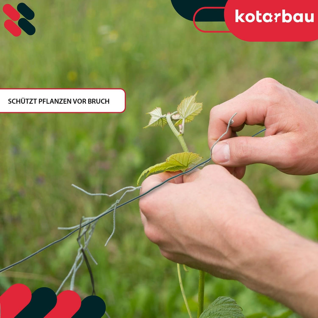 KOTARBAU® Gartendraht 1,4 mm Pflanzendraht Basteldraht Bindedraht Spanndraht Zaundraht zum Binden vo
