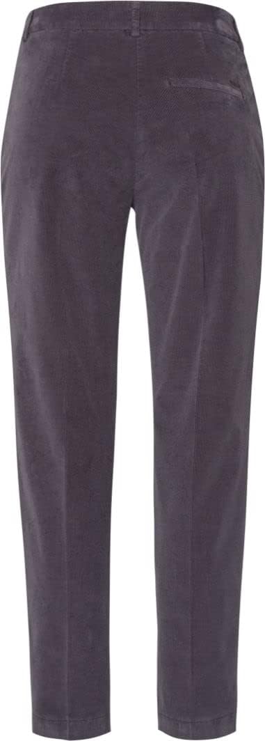 BRAX Damen Style Maron Structure Velvet Hose 27W / 32L Dark Grey, 27W / 32L Dark Grey