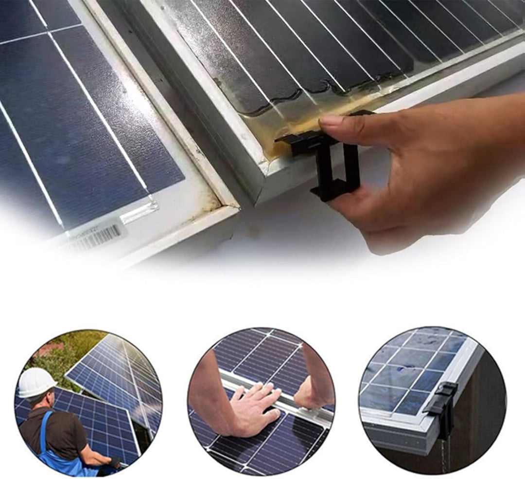 50 Stück Solarpanel Wasserablauf Clips, Entwässerung Clips, Solarmodul Reinigungsclips, Schlammentfe