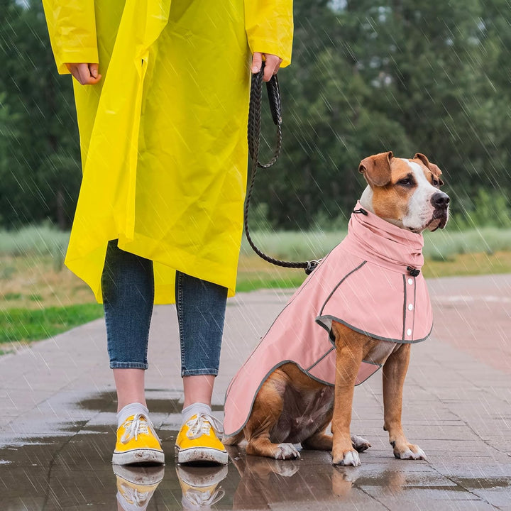 Hunderegenmantel - Wasserdichter Regenjacke für Hunde, Einstellbare Regenmantel für Mittlere, Grosse