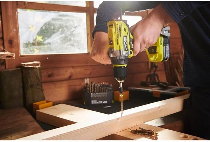 Ryobi Akku-Schlagbohrschrauber (18 V, Schlagbohrfunktion, ohne Akku, Schnellspannbohrfutter, LED-Bel