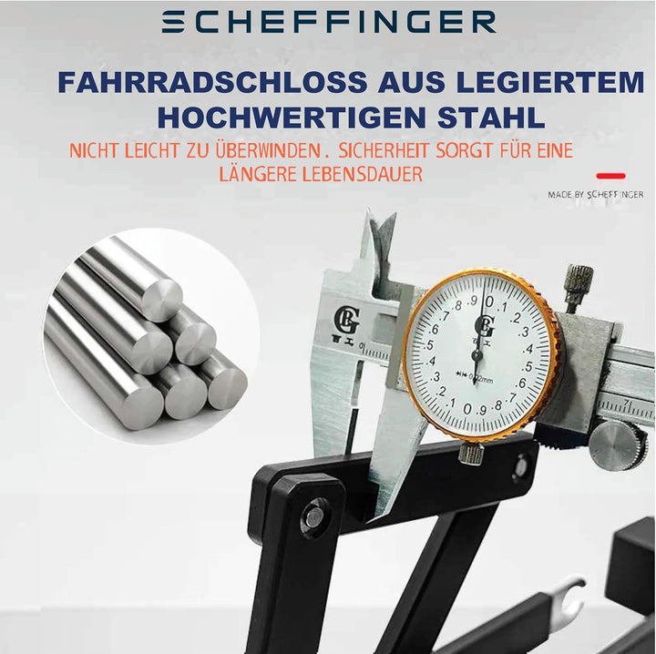 Fahrradschloss aus legiertem Stahl, klappbar, kompakt, hochsicher