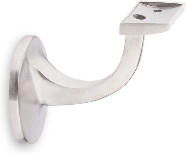 Handlauf Buche lackiert - 45x80mm - Omega inkl. Halter mit Stockschraube (150 cm) 150 cm + 2 Halter,