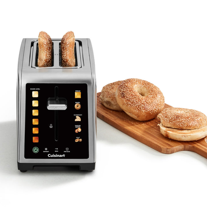 Cuisinart SimpliTouch XL Farb-Touchscreen 2-Scheiben-Toaster | Extra-grosse Schlitze | Farb-Touchscr