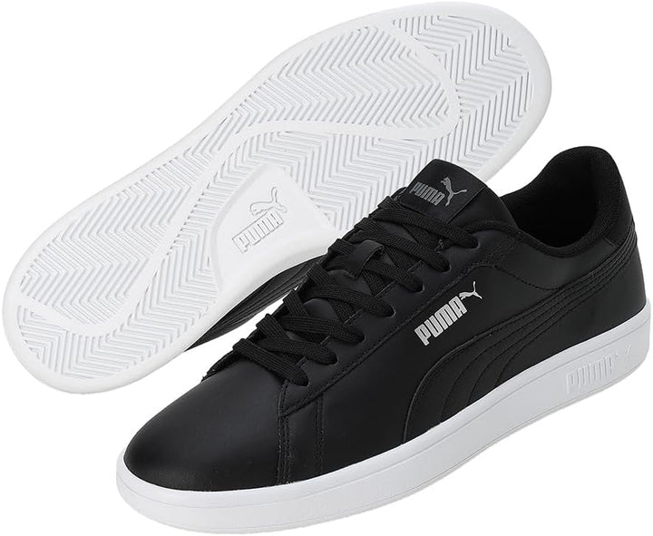 PUMA Herren Smash 3.0 L Sneaker 43 EU Puma Black Puma Black Puma White, 43 EU Puma Black Puma Black