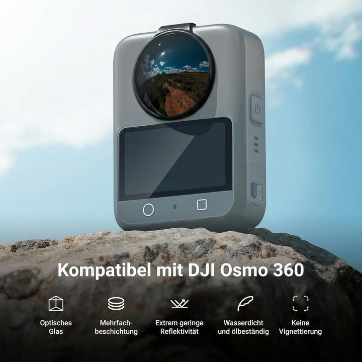 NEEWER ND Filter Set kompatibel mit DJI Osmo 360 nur, ND32 (5 Stop), Snap On, mehrfachvergüteter opt