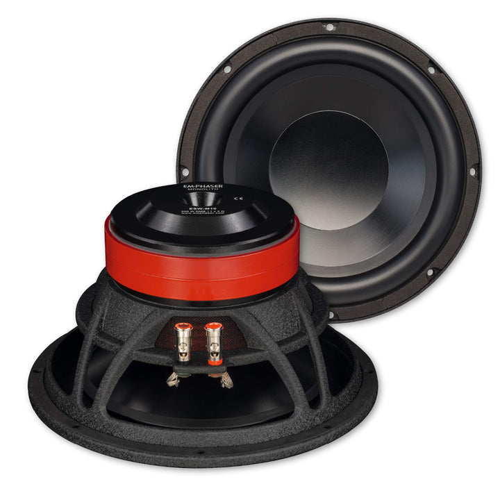 EMPHASER ESW-M10: Bass Lautsprecher 25 cm mit 200 Watt RMS, leistungsstarker 10 Zoll Subwoofer für A