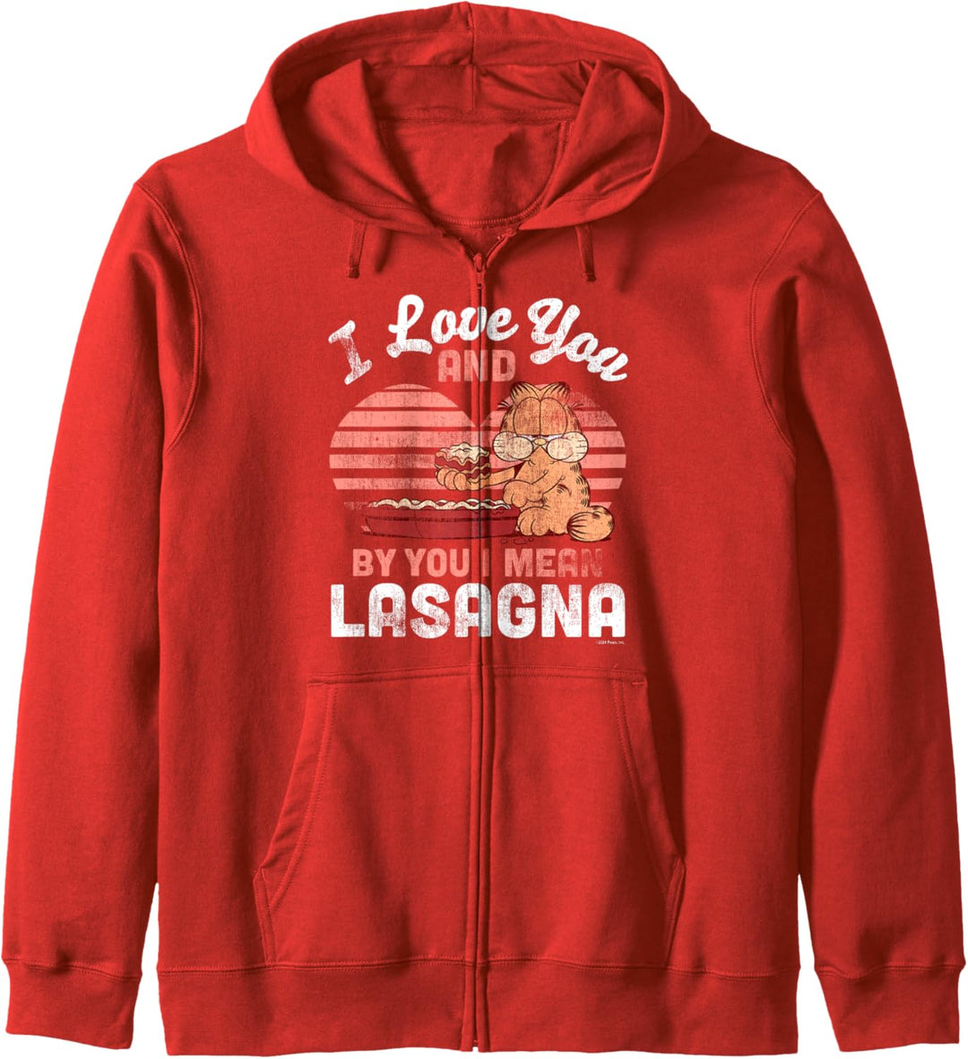 Garfield Valentine's Day Garfield I Love You, Lasagna Kapuzenjacke