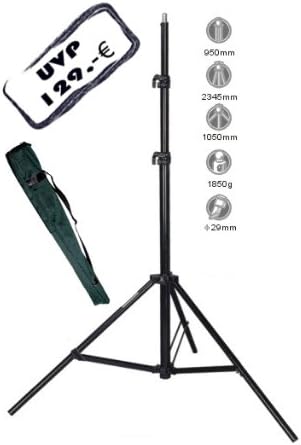 DynaSun Profi Lampenstativ W957 256cm Leuchtenstativ Stativ mit Spigot Federsystem und Tasche 256 cm