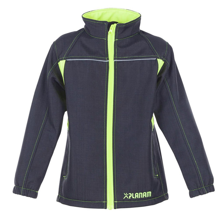 Grösse 134/140 Kinder Planam Junior Softshelljacke anthrazit gelb Modell 6130 Anthrazit/Gelb 140, An