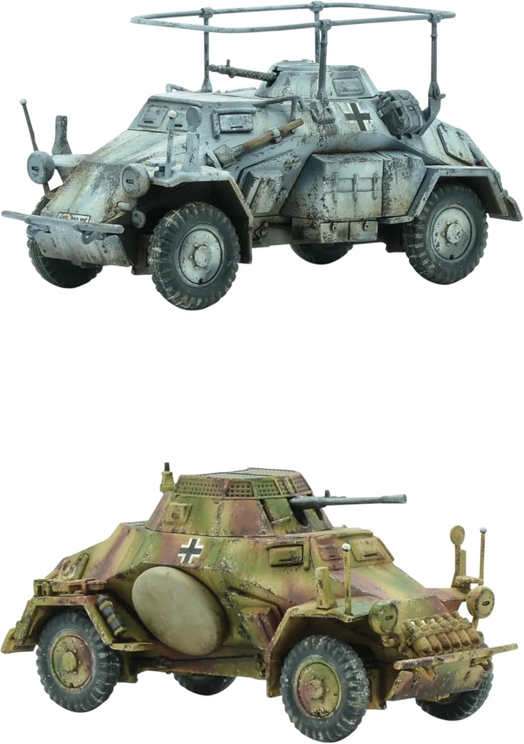 Warlord Games Sd.Kfz 222/223 Panzerauto, 1:56/28 mm, Kunststoff, Massstab 1:56/28 mm, sehr detaillie