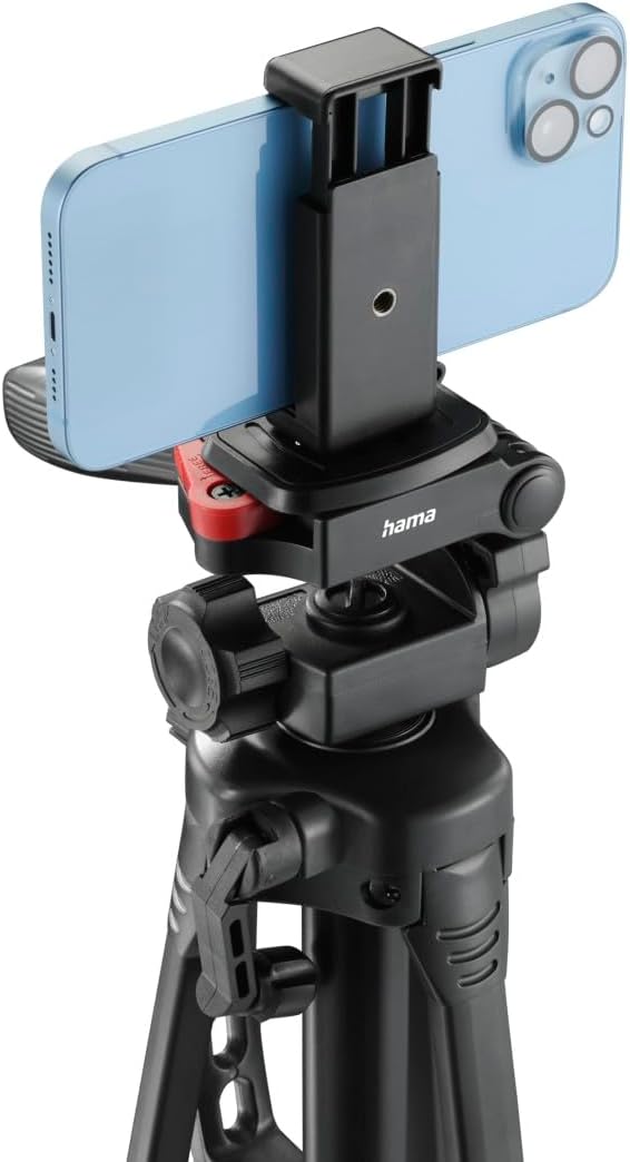 Hama Kamera Stativ (Kamerastativ & Fotostativ für Smartphone & Kamera, Tripod Smartphone, Handystati