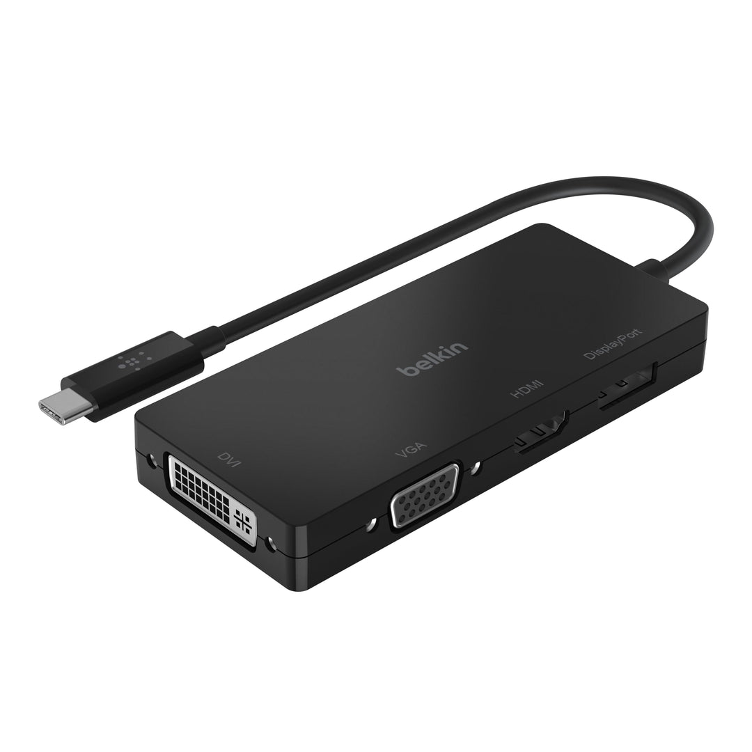 USB-C Video Adapter (HDMI, VGA, DVI, DISPLAYPORT), BLK, Video Adapter