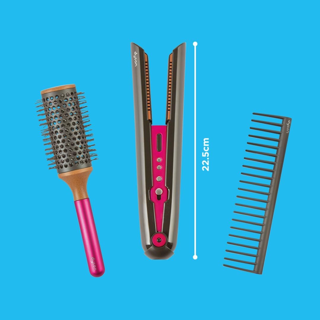 Casdon 73352 Dyson Corrale Styling-Set | Sichere Spielzeug-Glätteisen für Kinder ab 3 Jahre | Mit re