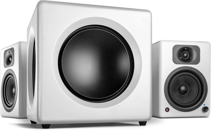 Wavemaster 66401 Fusion - Aktiver Subwoofer (125 Watt) mit eingebautem Class-D-Verstärker, universel