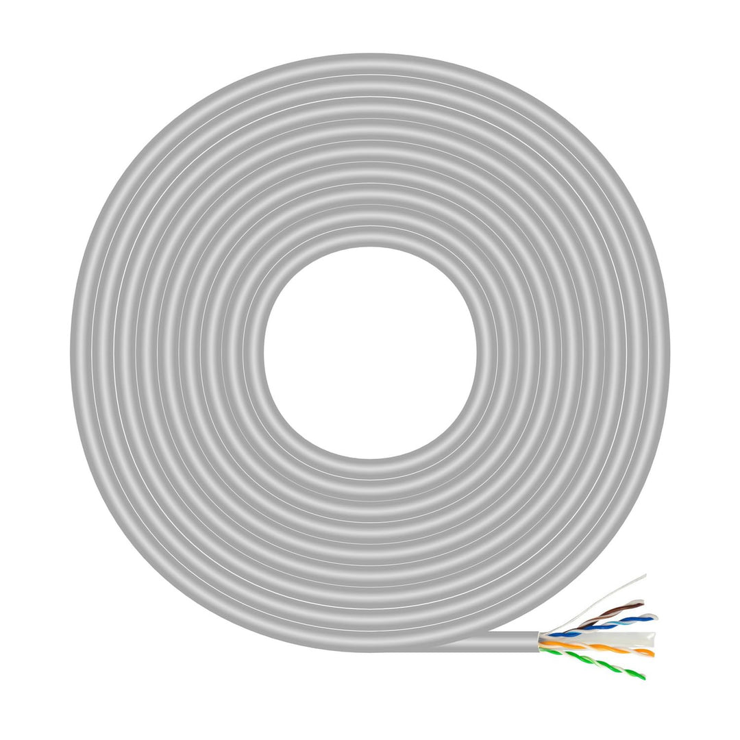AISENS A135-0750 Netzwerkkabel RJ45, Cat.6, UTP, starr, AWG23, CCA (Legierung), Grau, 305 m