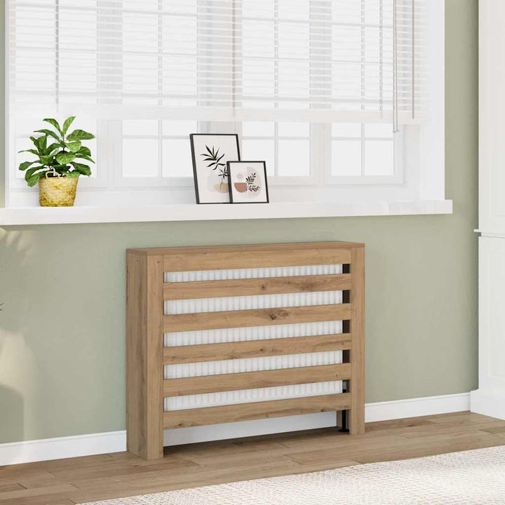 vidaXL Heizkörperverkleidung, Heizungsverkleidung Modernes Latten-Design, Heizkörperabdeckung für Wo