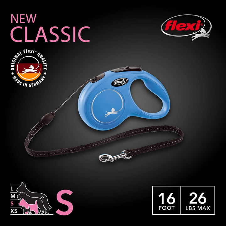 FLEXI® Klassische einziehbare Hundeleine, ergonomisch, langlebig und verhedderungsfrei, für Hunde bi
