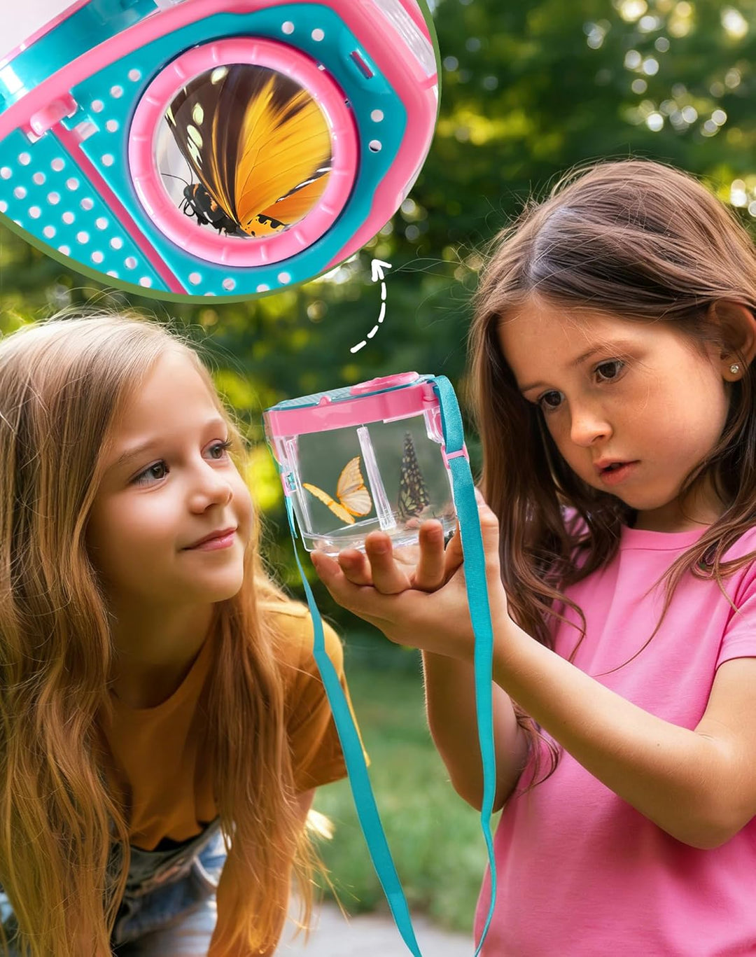 ROBOTIME Insektenfänger & Kinder-Entdecker-Set, 2 Kinder Schmetterlingsfänger-Explorerset, Komplette