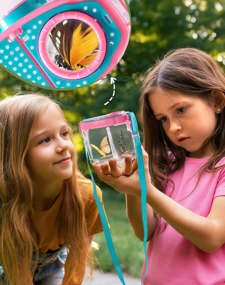 ROBOTIME Insektenfänger & Kinder-Entdecker-Set, 2 Kinder Schmetterlingsfänger-Explorerset, Komplette