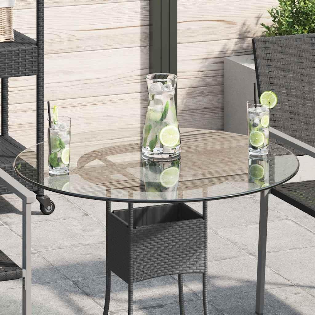 vidaXL Tischplatte Gehärtetes Glas Ø 700 mm Tisch Glasplatte Platte Esstisch Ø 70 cm Transparent, Ø