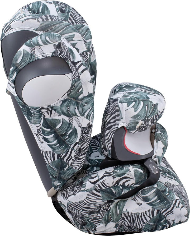 JYOKO Kids Bezug für Autositz kompatibel mit Cybex Pallas M (Zebra), Zebra