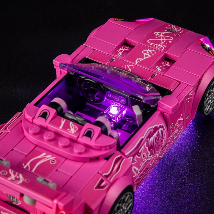 GEAMENT LED Licht-Set Kompatibel mit Lego 2 Fast 2 Furious Honda S2000 Speed Champions 77241 Baustei