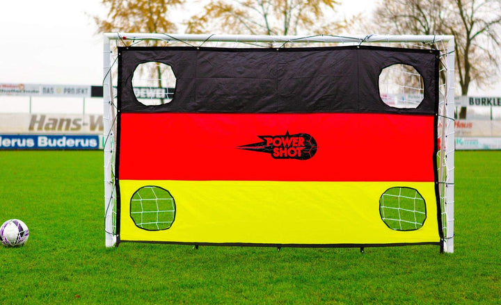 POWERSHOT Fussballtor Profi - 1,8 x 1,2m - aus uPVC - WETTERFEST - Inkl. Klicksystem und Zubehör 1,8