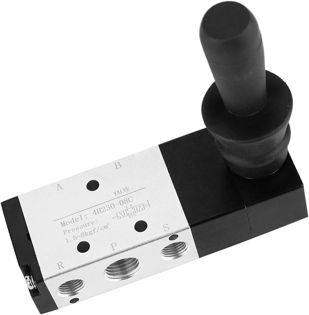 Oumefar G1/8 Luftregelventil 3 Position 5-Wege-Durchflussregelung Manuelles Ventil Pneumatisches mec