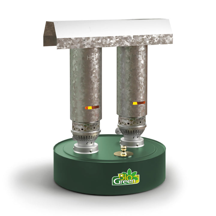 BioGreen Paraffin-Gewächshaus-Heizung WARMAX Power 5 | max. 600 Watt Heizleistung | für Gewächshäuse