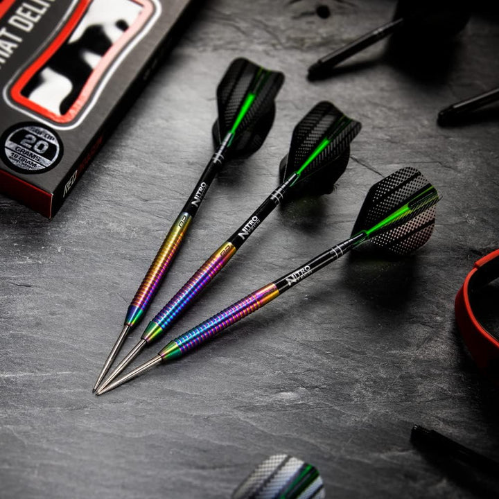 RED DRAGON Razor Edge Series Dartpfeile Tungsten Profi Steel Darts mit Flights und Schäfte 26G 2, 26