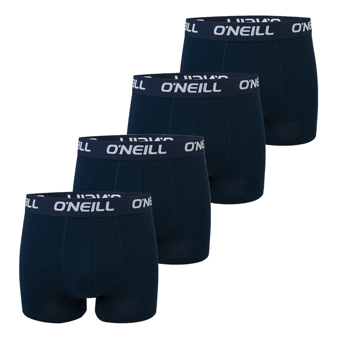 O'Neill Herren Boxershort Uni Sport Boxer S M L XL XXL 95% Baumwolle Unterhose 4er Pack S Marine Mar