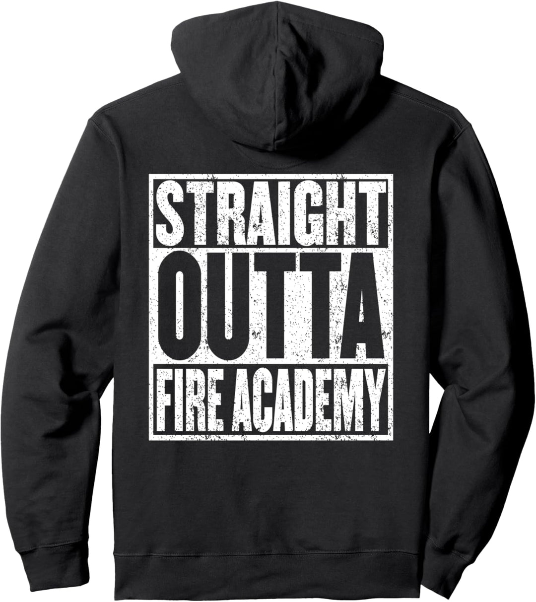 Feuerwehrmann Akademie Abschluss Zitat Feuerwehrmann Schule Pullover Hoodie