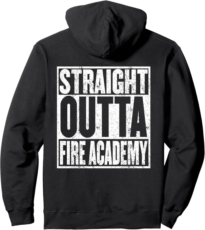 Feuerwehrmann Akademie Abschluss Zitat Feuerwehrmann Schule Pullover Hoodie