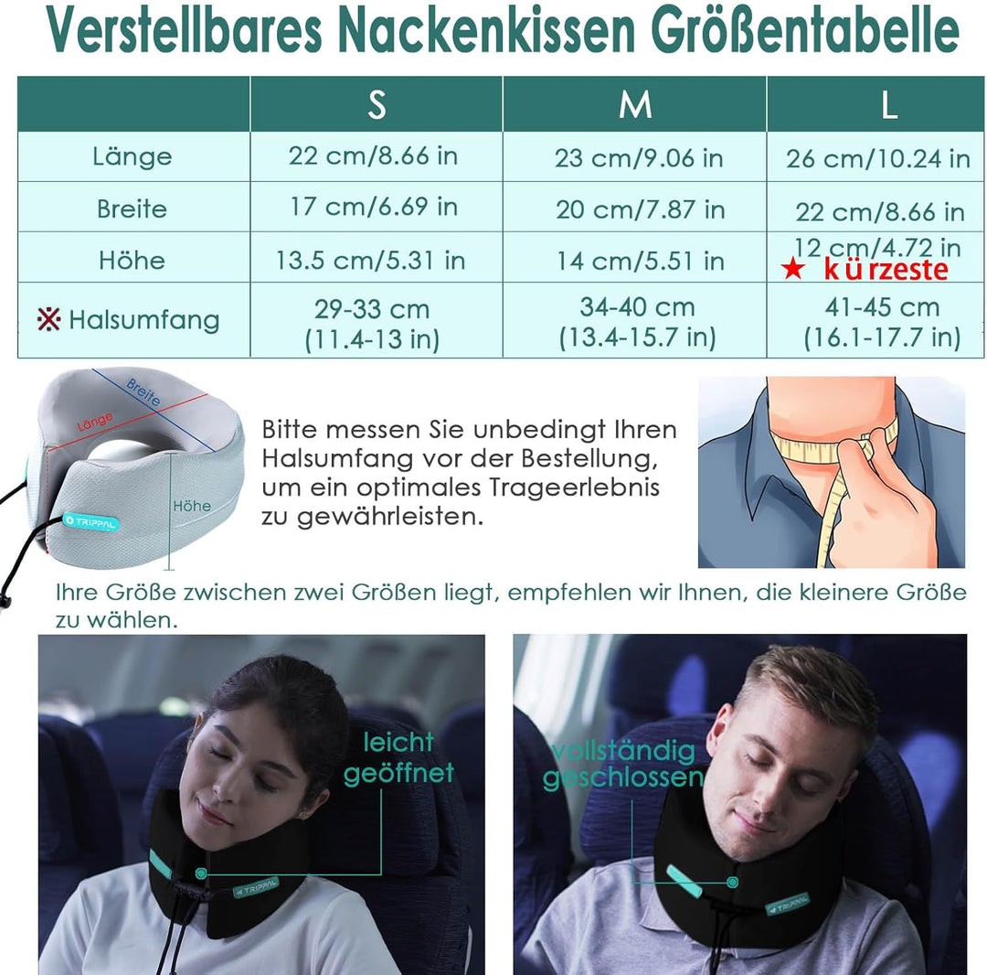 Nackenkissen Reise, Komfort Nackenkissen Flugzeug Auto-Kopfstütze Luxuriös Flugzeug Kinnstütz Travel