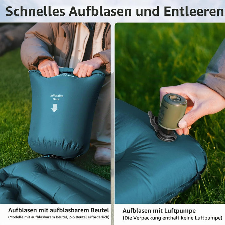 Naturehike Ultraleichte Aufblasbare isomatte - Isomatte Leicht Einzelne Schlafmatten Luftkissen Outd