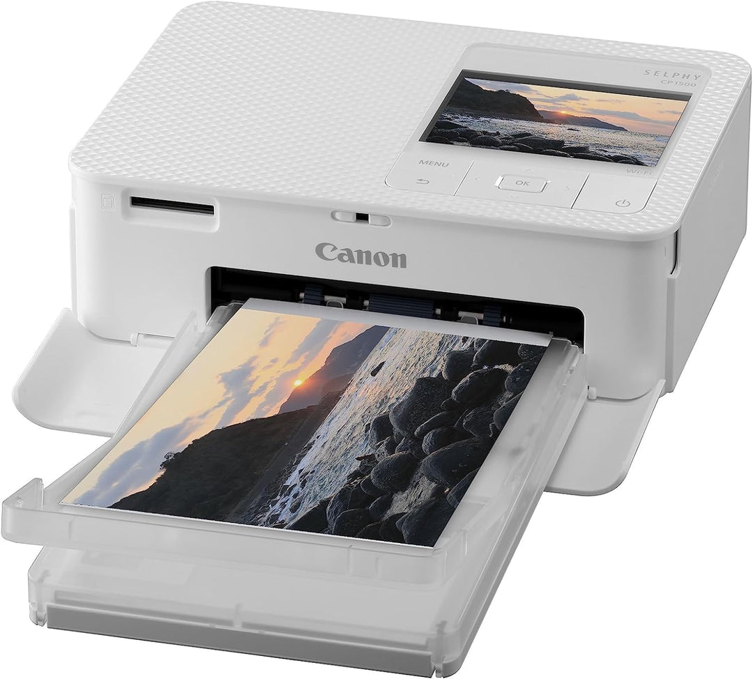 Canon SELPHY CP1500 Kompakter Fotodrucker – Drahtloses Drucken, Langlebige Fotos, USB-C &amp; SD-Kartena