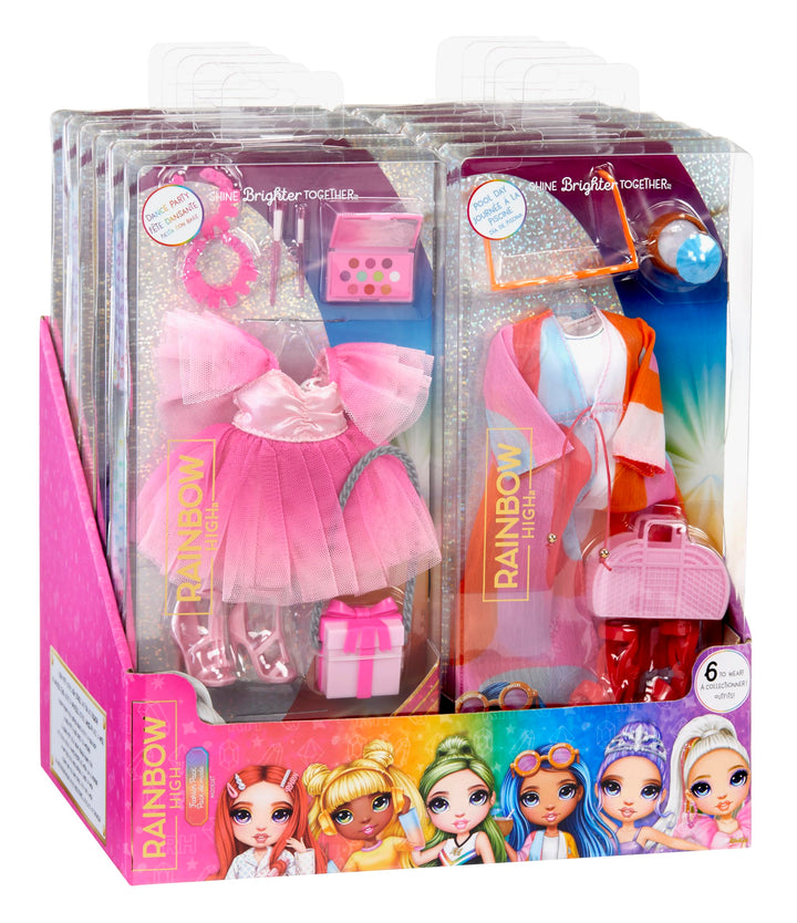 Rainbow High Fashion Pack - Überraschungsauswahl, Enthält 1 Komplettes Outfit, Schuhe, Schmuck und S