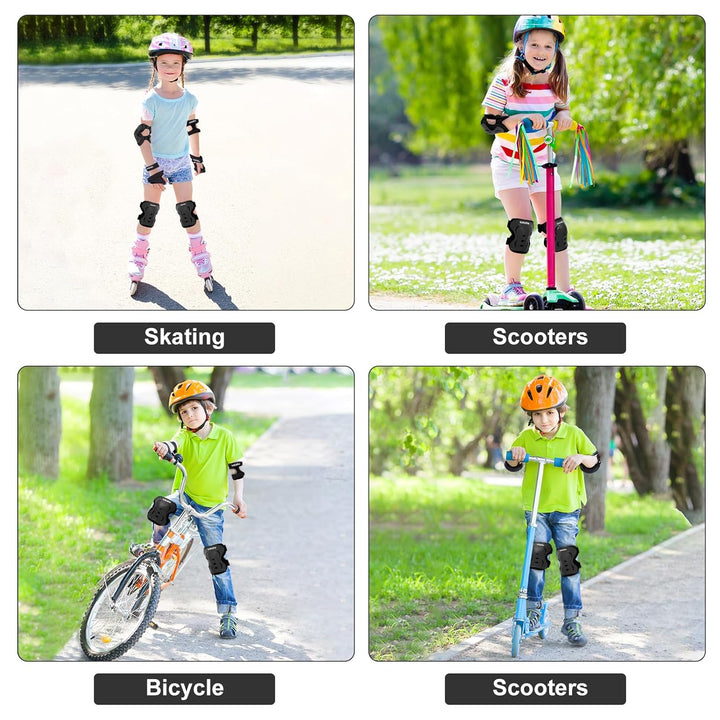 Knieschützer für Kinder Schutzausrüstungs-Set mit Knieschonern, Ellbogenschonern Handgelenkschützern