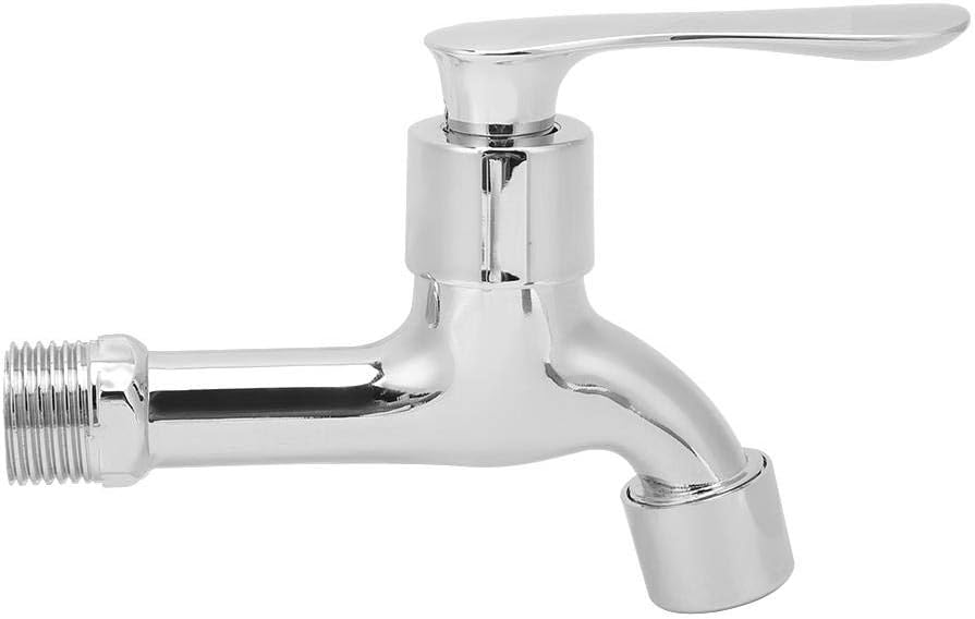 G1/2in Wasserhahn Zinklegierung Wasserhahn Bad Küchenarmatur Wand Balkon Tap Haushaltswaren Messing