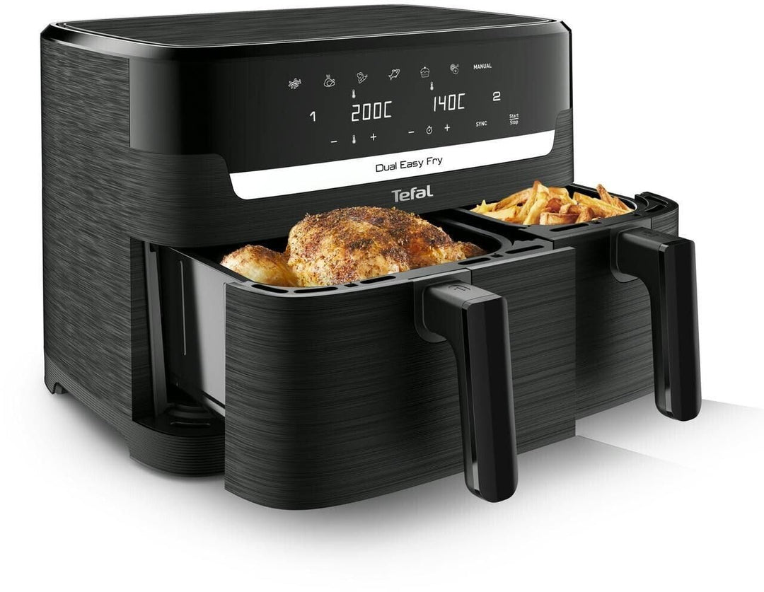 Tefal® EY901N10 Dual Easy Fry Heissluftfritteuse schwarz